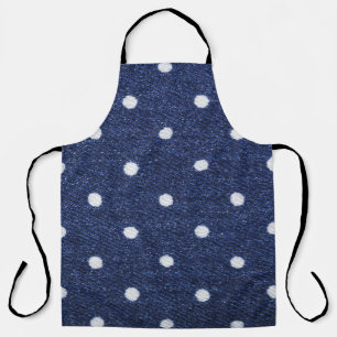 Erwtenstempel: denim stof textuur. schort