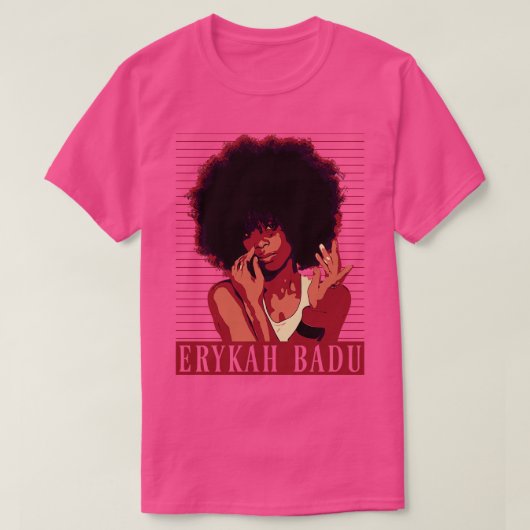 Erykah badu bruin  t-shirt (Design voorkant)