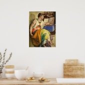 Erythraean Sibyl door Michelangelo Poster (Keuken)