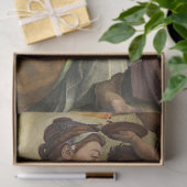 Erythraean Sibyl door Michelangelo Tissuepapier (Geschenk)