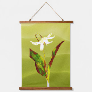 Erythronium Grandiflorum Wood Topped Wall Tapestry Hangend Wandkleed