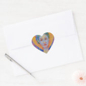 Erzulie Freda voodoo Goddess Wudu New orleans Hart Sticker (Envelop)