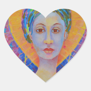 Erzulie Freda voodoo Goddess Wudu New orleans Hart Sticker