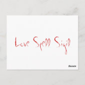 Erzulie Red Heart Veve Voodoo Hoodoo Love Sigil Briefkaart (Achterkant)