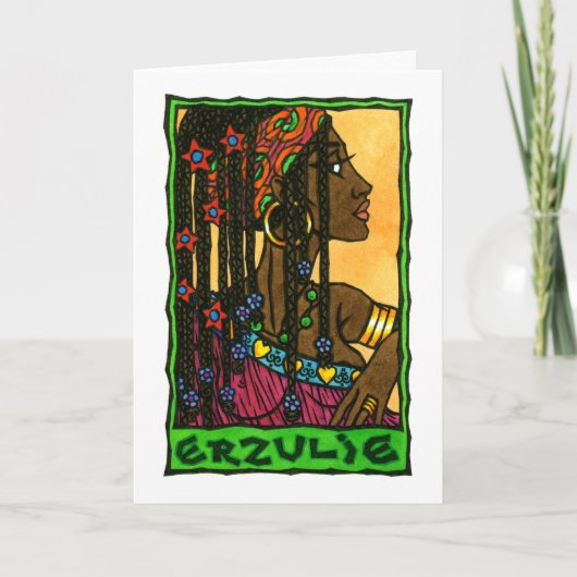 Erzulie-Wenskaart Kaart (Voorkant)