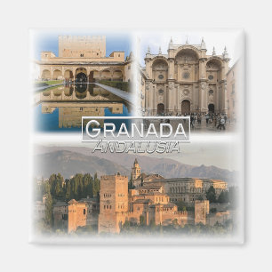 ES0123 Europa, Spanje, Andalusië, Granada, Koelkas Magneet
