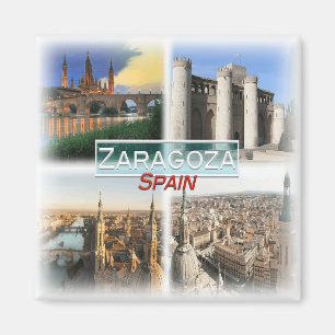 ES0145 Europa, Spanje, Zaragoza, Koelkast Magneet