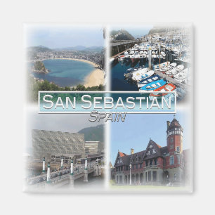 ES0148 Europa, Spanje, San Sebastian, Koelkast Magneet