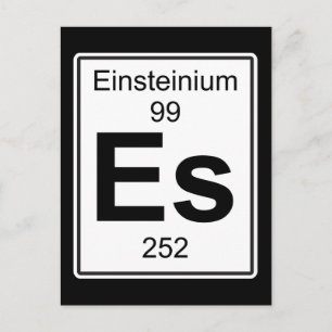 Es - Einsteinium Briefkaart