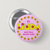 Es Linda, pero Ronde Button 5,7 Cm (Voorkant /achterkant)