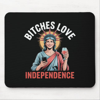 ES Love Independence Funny 4th of July voor vrouwe Muismat