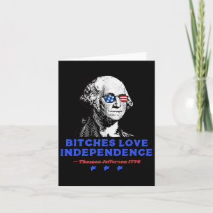 ES Love Independence Funny Founding Fathers 4e van Kaart