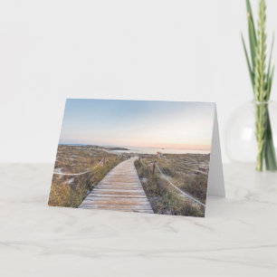Es Pujols-strand op zonsopgang Kaart