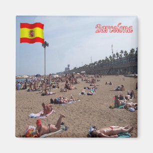 ES - Spanje - Barcelona - Het strand Magneet