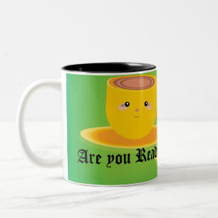 "Es-Tu Prêt ?" Mug pour Amoureux de les chats Casq