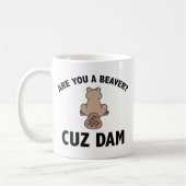 Es-Tu Un Castor ? Cuz Dam Coffee Mug (Gauche)