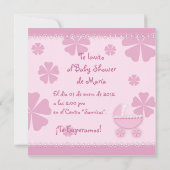 Es una Niña 01 - Invitación Kaart (Achterkant)