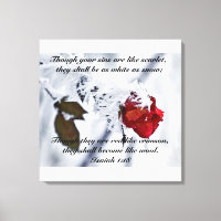 Esaïe 1:18 La Bible Verse Toile Enveloppée