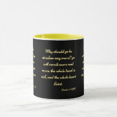 Ésaïe 1:5 KJV Bible Écriture Mug à deux tons (Centre)