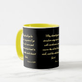 Ésaïe 1:5 KJV Bible Écriture Mug à deux tons (Devant gauche)