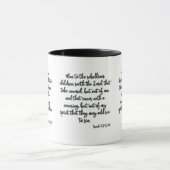 Ésaïe 30:1 KJV Bible Verse Mug à deux tons (Centre)
