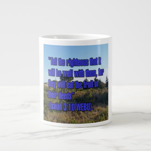 Ésaïe 3:10 WEBU Mug (Devant)