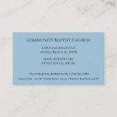 Ésaïe 40:31 Carte de visite de l'Église (Dos)