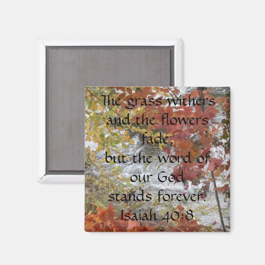 Ésaïe 40:8 aimant (Recto/Verso)