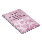 Esaïe 40:8 Écriture Verse Roses roses Carnet (Côté Droit)