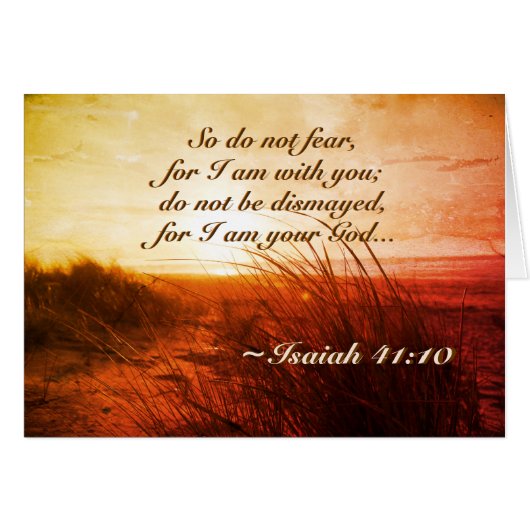 Esaïe 41:10 Bible Ne craignez pas que je sois avec (Devant horizontal)