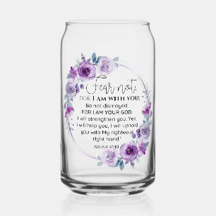 Esaïe 41:10 Crainte non violet Écriture florale