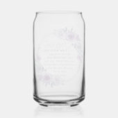 Esaïe 41:10 Crainte non violet Écriture florale (Verso)