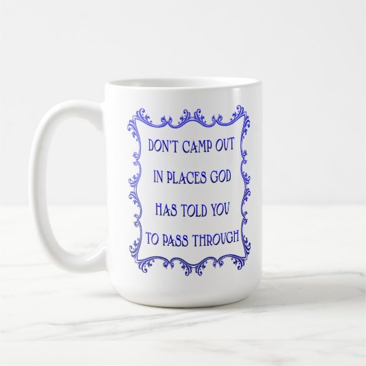 Ésaïe 43:18 - 15 oz. Mug (Gauche)