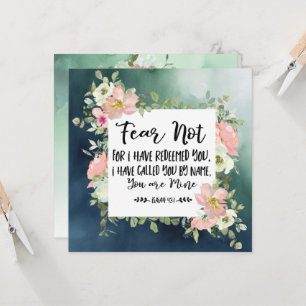 Ésaïe 43:1 Crainte Pas Bible Verse Carte Chrétienn