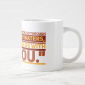 Ésaïe 43:2 Mug Jumbo (Droite)