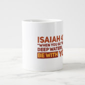 Ésaïe 43:2 Mug Jumbo (Devant)