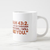 Ésaïe 43:2 Mug Jumbo (Droite)