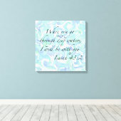 Esaïe 43:2 Quand tu iras... Toile Étitrée (Insitu (Plancher de Bois))