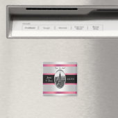 ESB Bewaar de datum Wit Roze Magneet (Insitu (Vaatwasser))