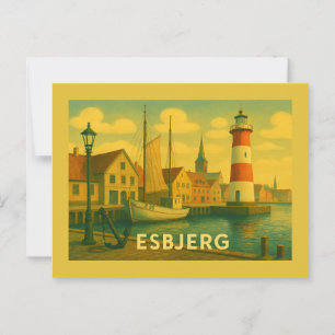 Esbjerg Man Ontmoet Zee Briefkaart