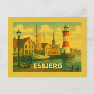 Esbjerg Man Ontmoet Zee Briefkaart