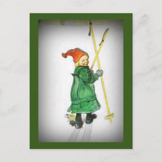 Esbjorn over Skis - Esbjorn Auf Skiern Briefkaart