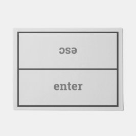 Esc invoeren | Geeky Light Grey Computer Keys Deurmat