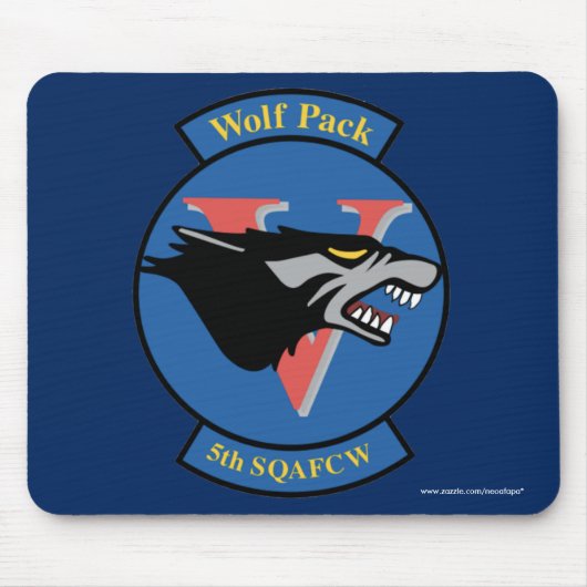 Escadron de cadet d'USAFA 5" tapis de souris de (Devant)