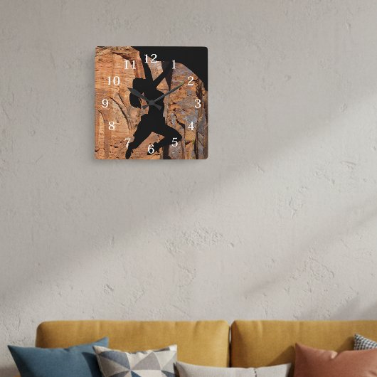 Escalade Aventure Acrylique Horloge murale