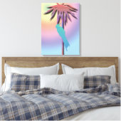 Escalade Cockatiel Palm Tree Canvas Impression (Insitu(Chambre))