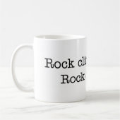 Escalade de roche, Joel. tasse (Gauche)