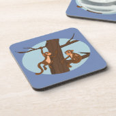 Escalade des singes le dessous de verre des arbres (Côté gauche)