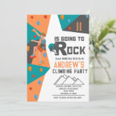 Escalade personnelle Boy Rock Invitation d'anniver (Debout devant)