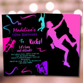 Escalade rock Invitation anniversaire Escalade int
